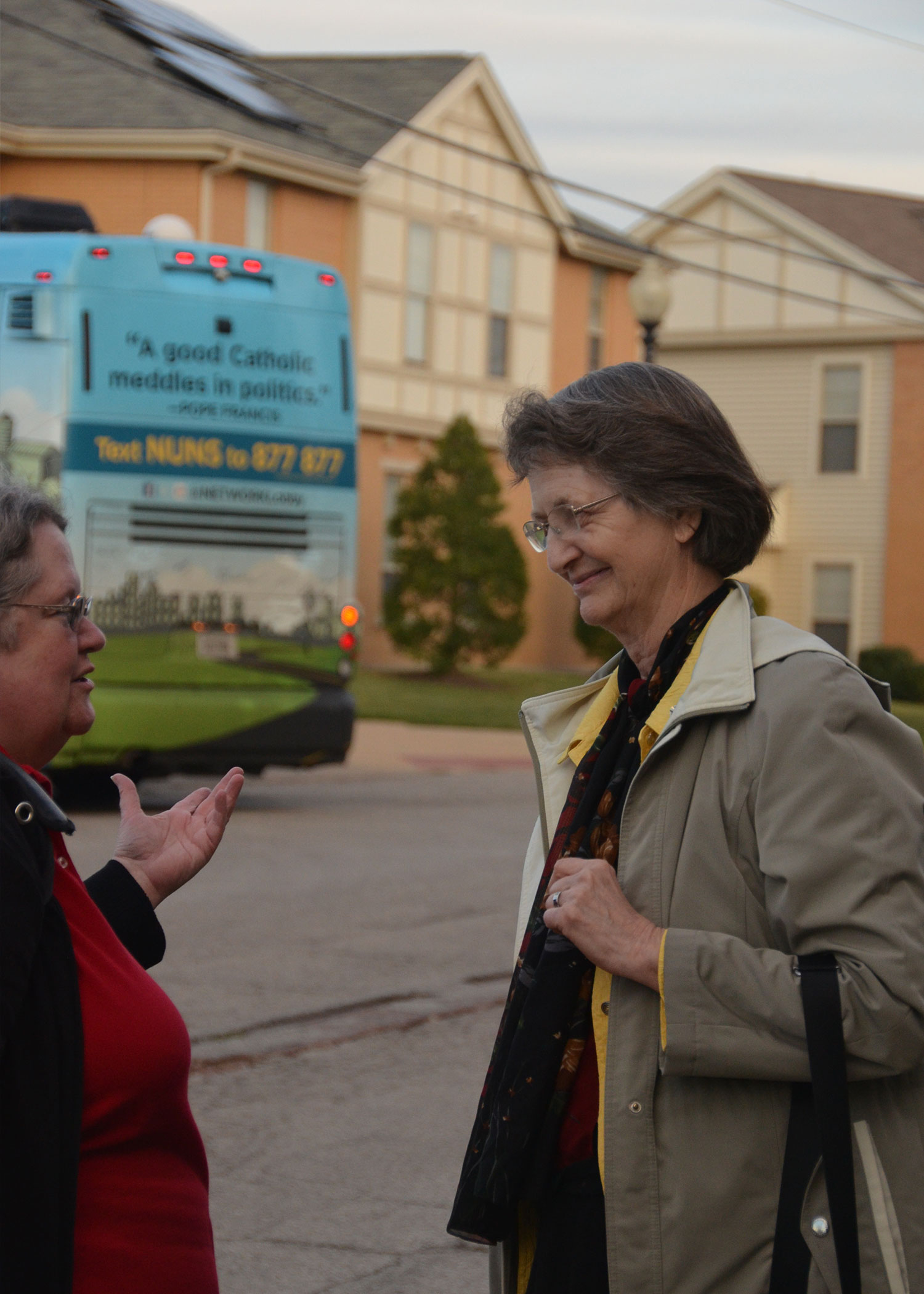School Sisters of Notre Dame welcome the Nuns on the Bus to St. Louis!