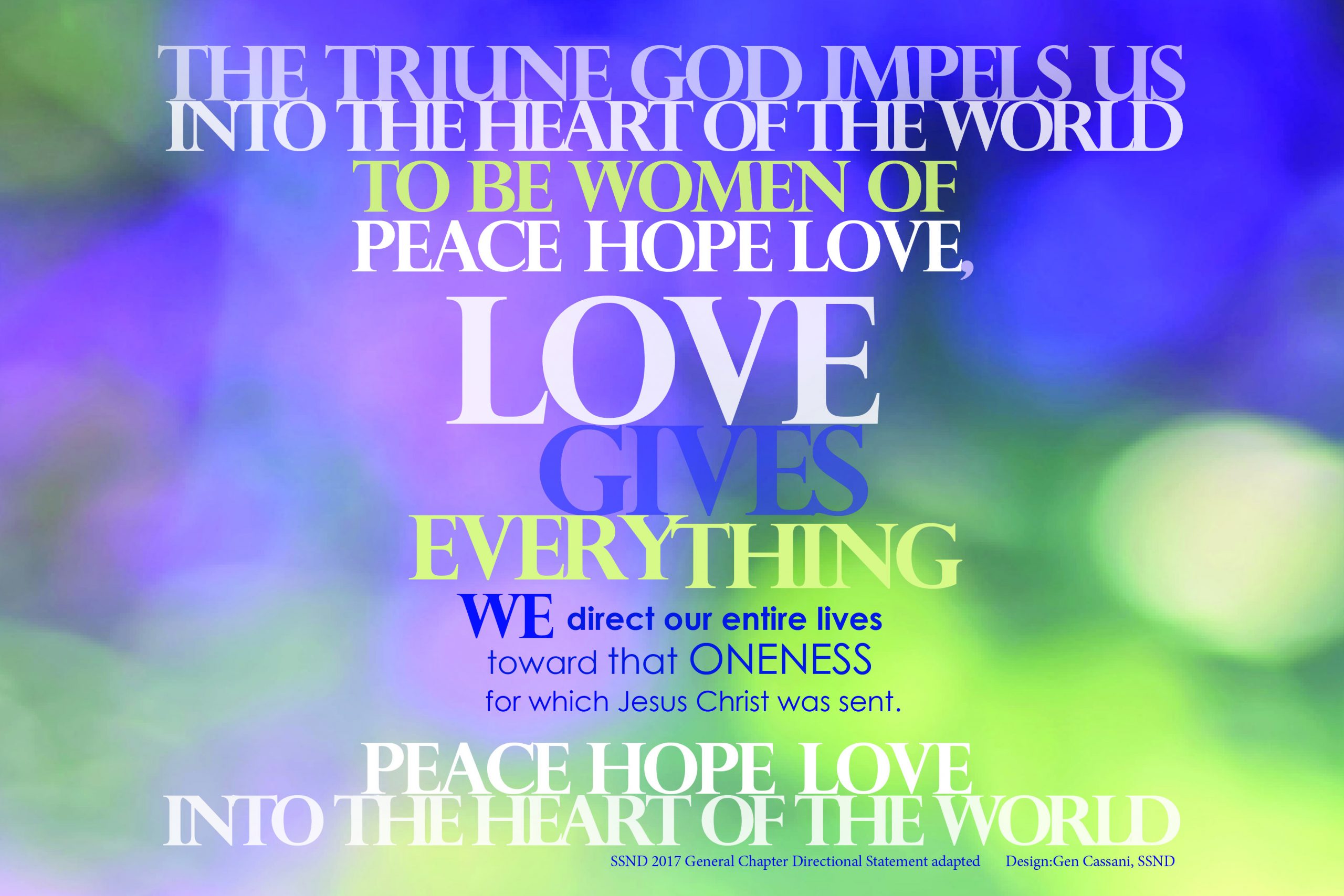 women of peace hope love slider