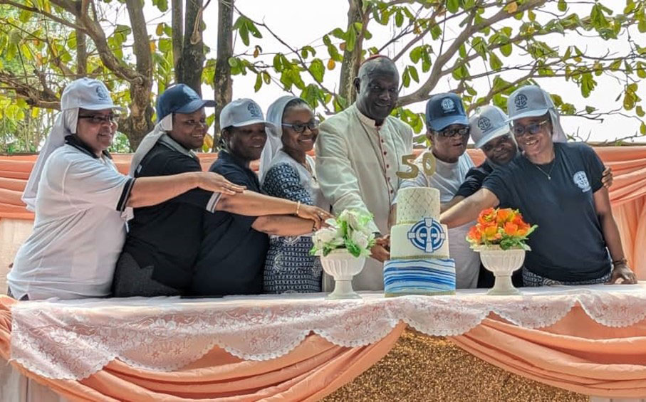 Sisters celebrate the 50th anniversary of SSND presence in Sierra Leone.