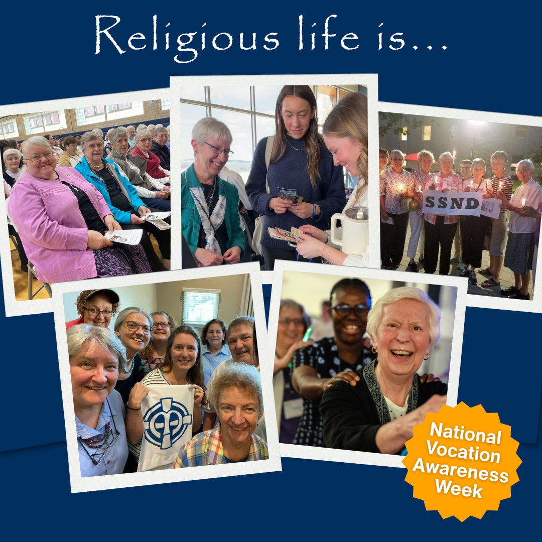 collage of photos depicting religious life