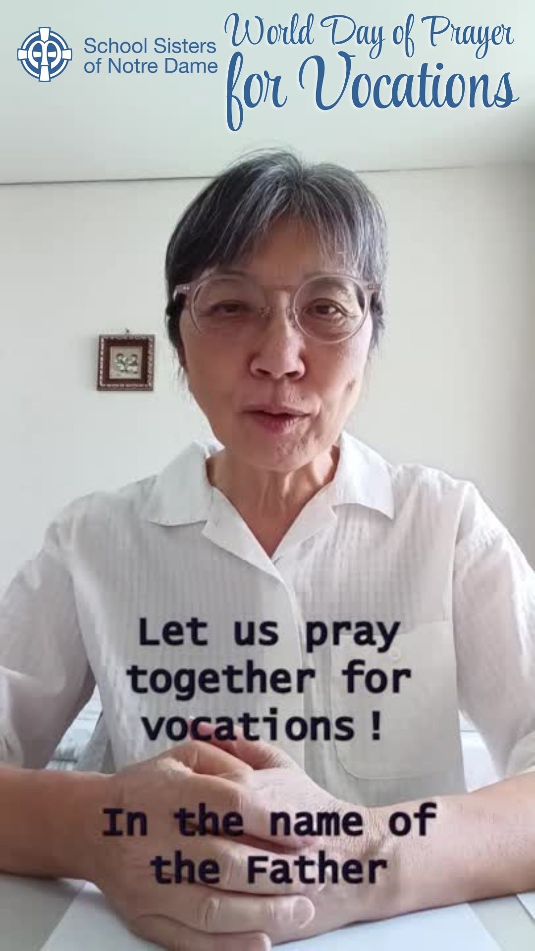 Religious sister from Japan invites us to pray for vocations.